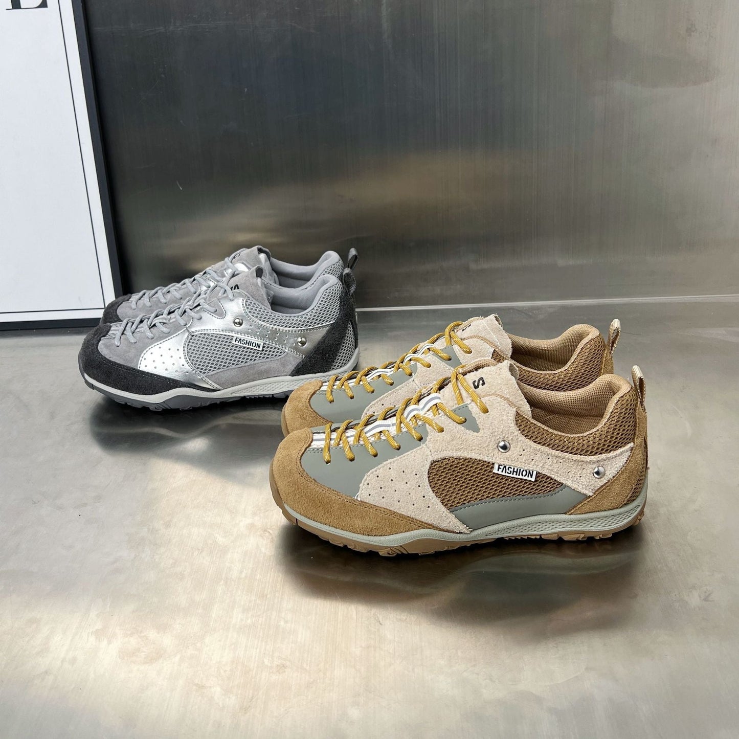 Wanderschuhe Damen Sportlich Atmungsaktiv Schwarz
