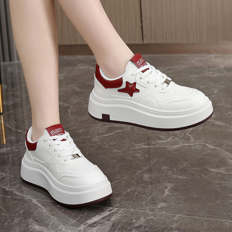 Damen Sneaker Plattform Komfortabel Modisch
