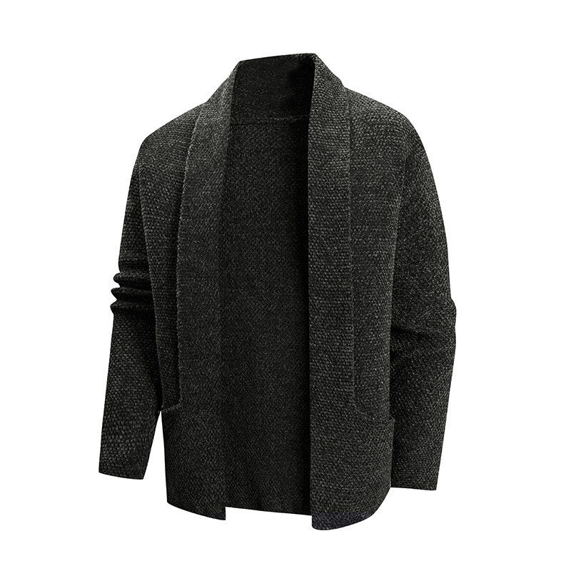 Herren Strickjacke Modern Offener Kragen Praktisch