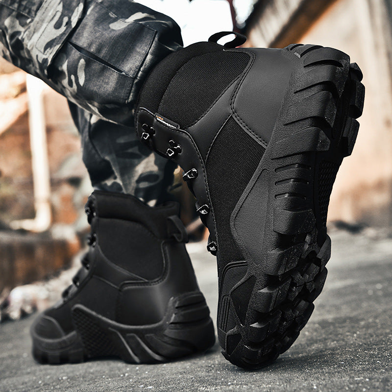 Herren Stiefel Taktisch Rutschfest Knöchelschutz Outdoor