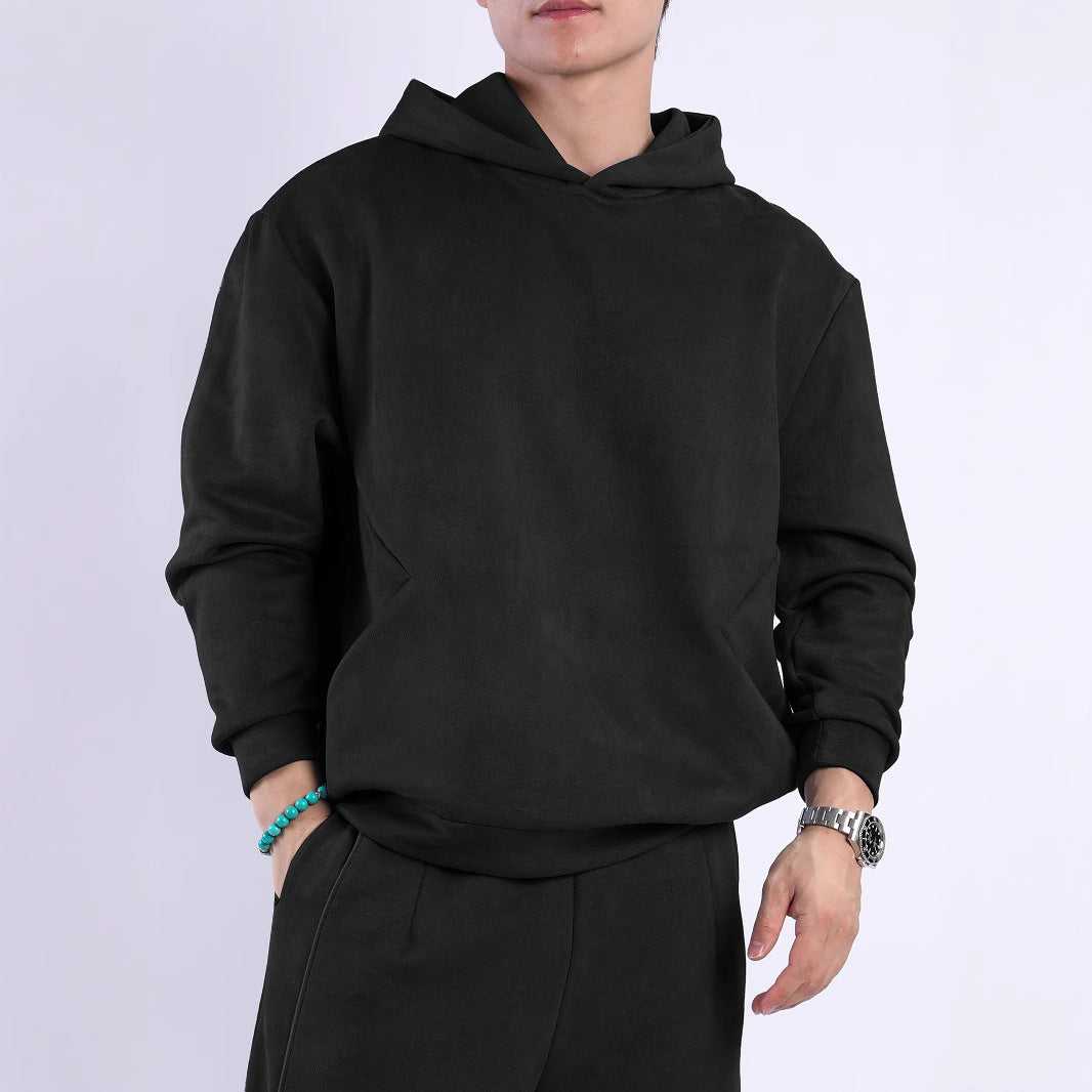 Herren Kapuzensweatshirt Weich Fleece Modern Sportlich - BerlinGlamour