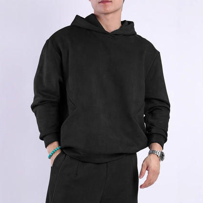 Herren Kapuzensweatshirt Weich Fleece Modern Sportlich - BerlinGlamour