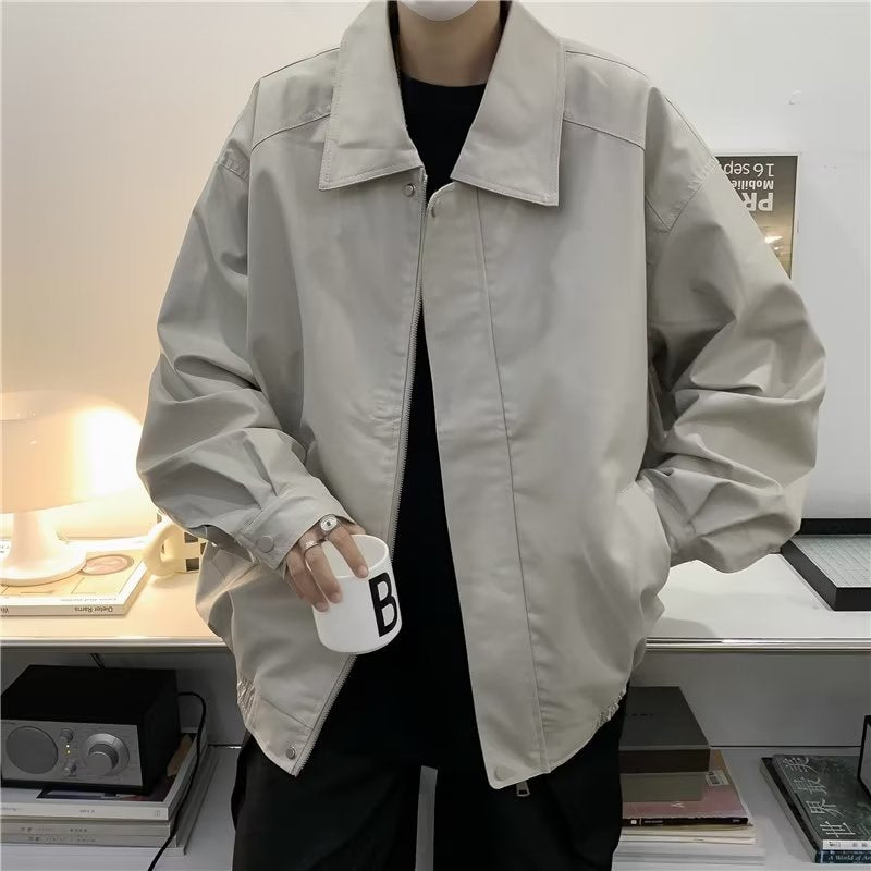 Herren Übergangsjacke Lässig Modern Mit Taschen