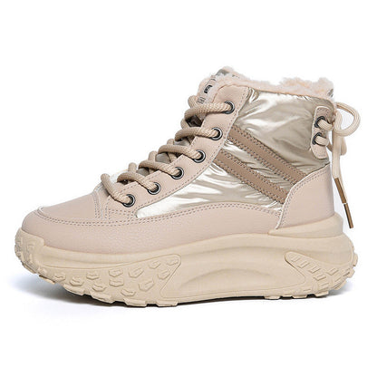 Damen Winterstiefel Sneaker Hoher Schaft Warm