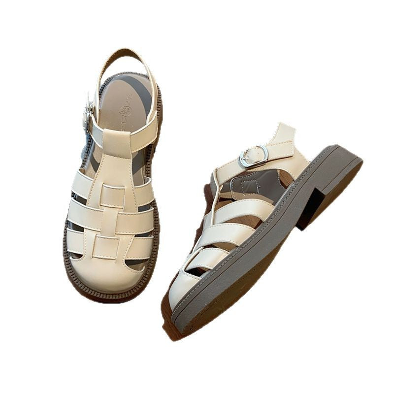 Damen Sandalen Modern geschlossene Riemen Komfort Schuhe