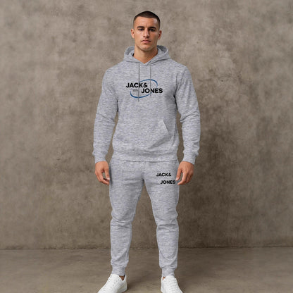 Herren Jogginganzug Set Freizeit Hoodie Hose Sportlich