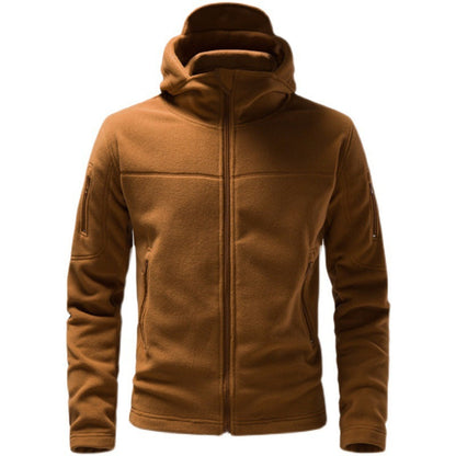 Herren Fleecejacke Kapuze Funktionsjacke Warm
