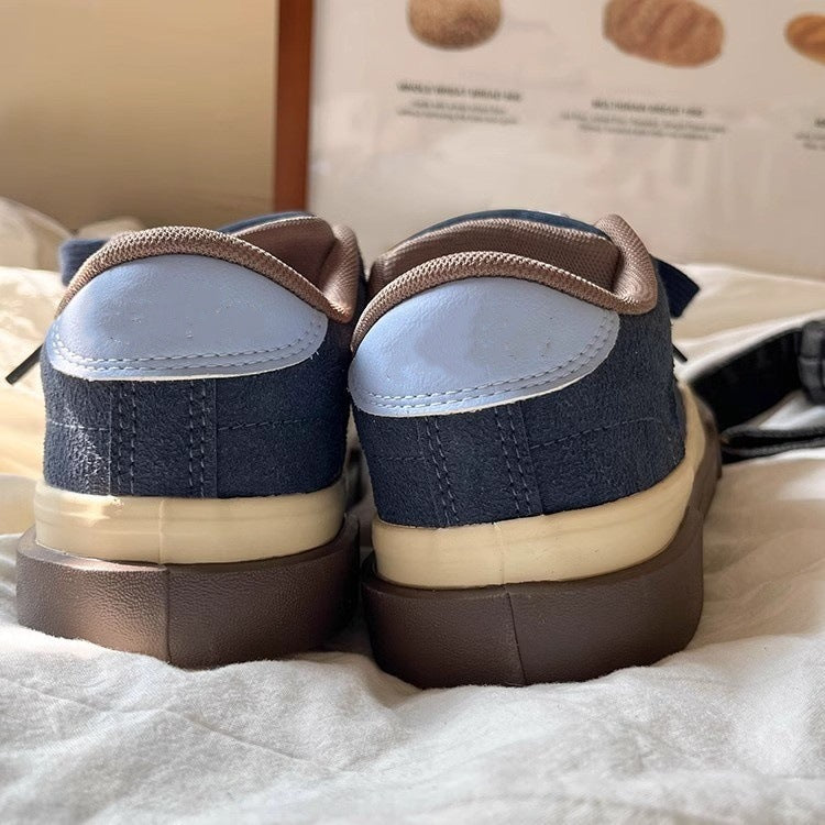 Damen Sneaker Bequem Leder Weich Gepolstert