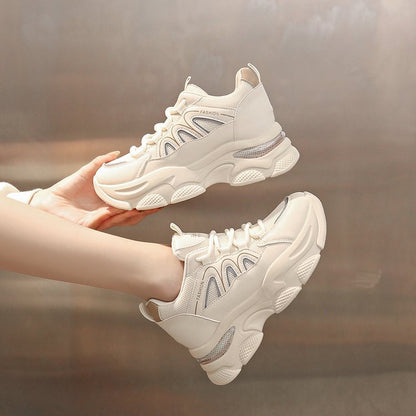 Damen Sneaker Chunky Bequem Komfortable Dämpfung
