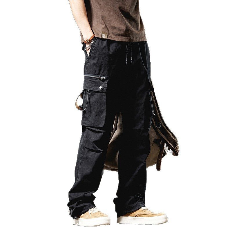 Herren Cargo-Hose Mehrertaschen Freizeit-Hose