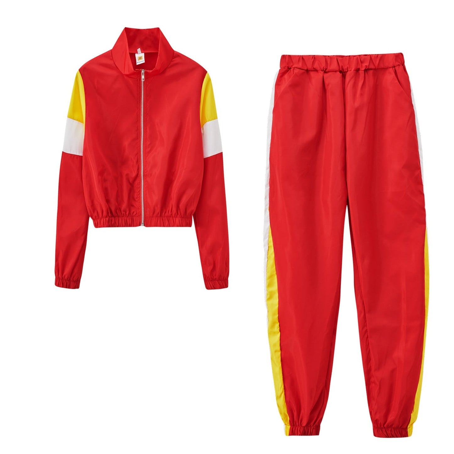 Damen Sportanzug Modern Farben Laufoutfit Fitness