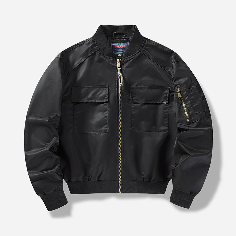 Berlin-Glamour-Bomberjacke mit Taschen und modernem Design