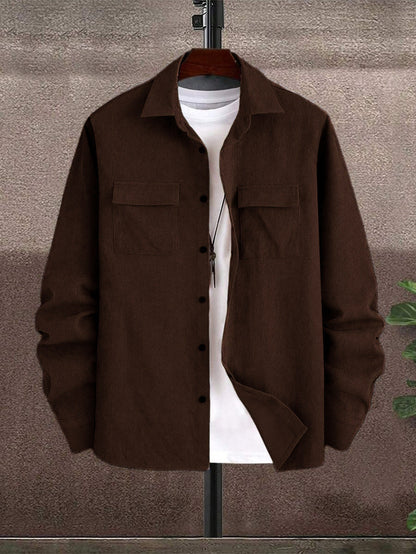 Herren Hemdbluse Leicht atmungsaktiv Casual
