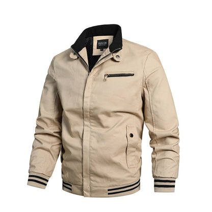 Herren Jacke Übergangsjacke Modern Mit Kontrasten Schwarz