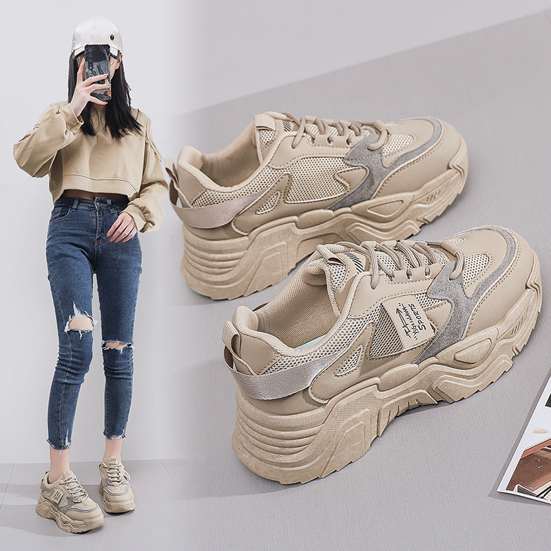 Damen Sneaker Chunky Stil Atmungsaktiv Komfortabel - BerlinGlamour