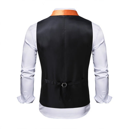 Herren Paillettenweste Glitzernd Schwarz Berlin