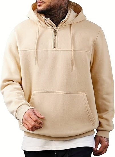 Herren Kapuzenpullover Mit Reißverschluss Und Taschen