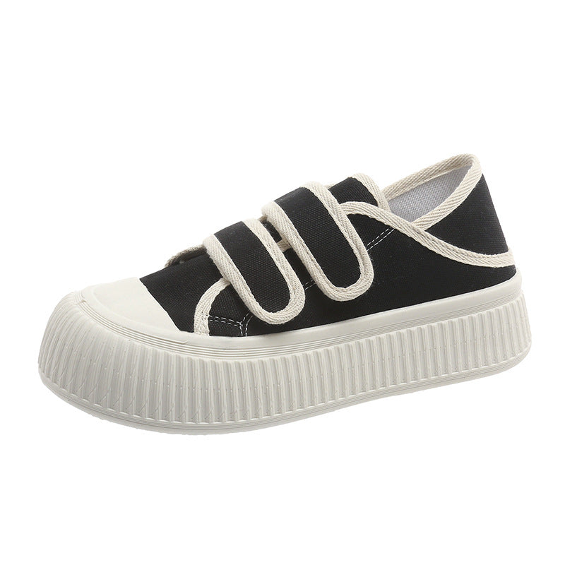 Damen Sneaker Modisch mit Klettverschluss und Dämpfung