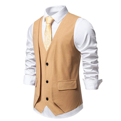 Herren Weste Modern Elegant mit Taschen