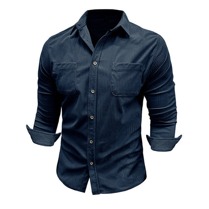 Herren Hemd Slim Fit Streifen Design Modern