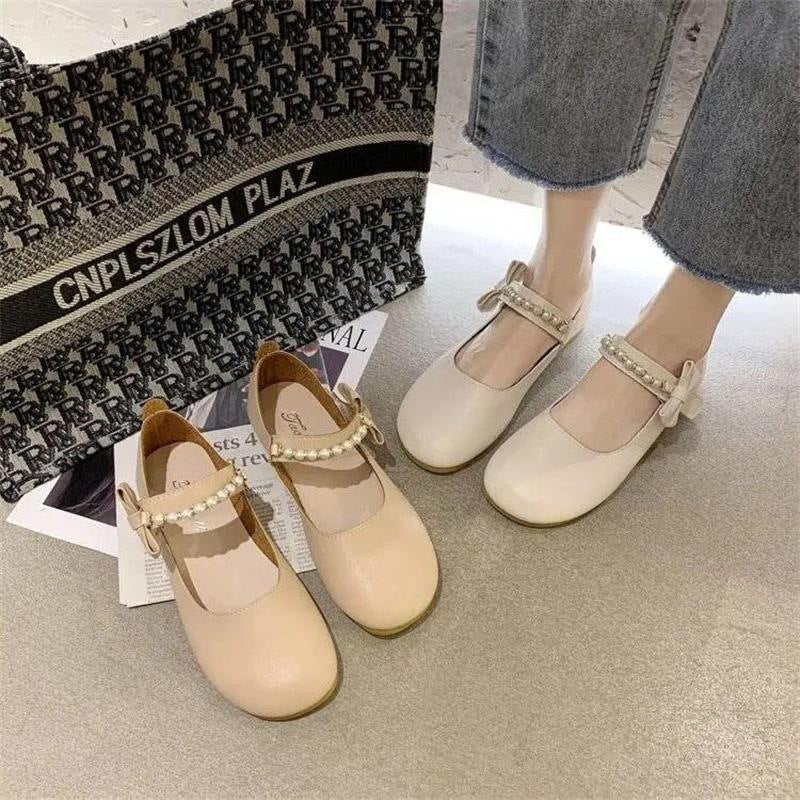 Damen Clogs Elegante Perlen Schuhe Modern