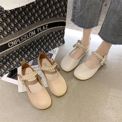 Damen Clogs Elegante Perlen Schuhe Modern