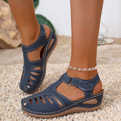Damen Sandalen Atmungsaktiv Verstellbar Komfortabel