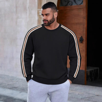 Herren Sweatshirt Sportlich mit Streifen Modern