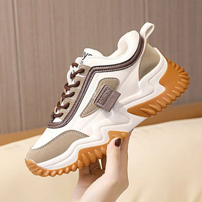 Damen Sneaker Sportlich Robust Schnürschuhe - BerlinGlamour