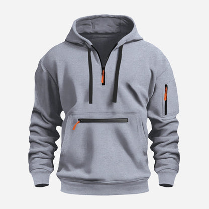 Funktionspullover Herren Kapuzenpullover Sportlich Modern