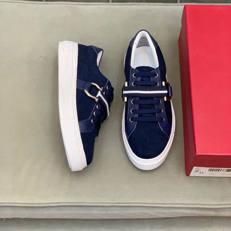 Damen Sneaker Rutschfest Schnallen Detail Modern