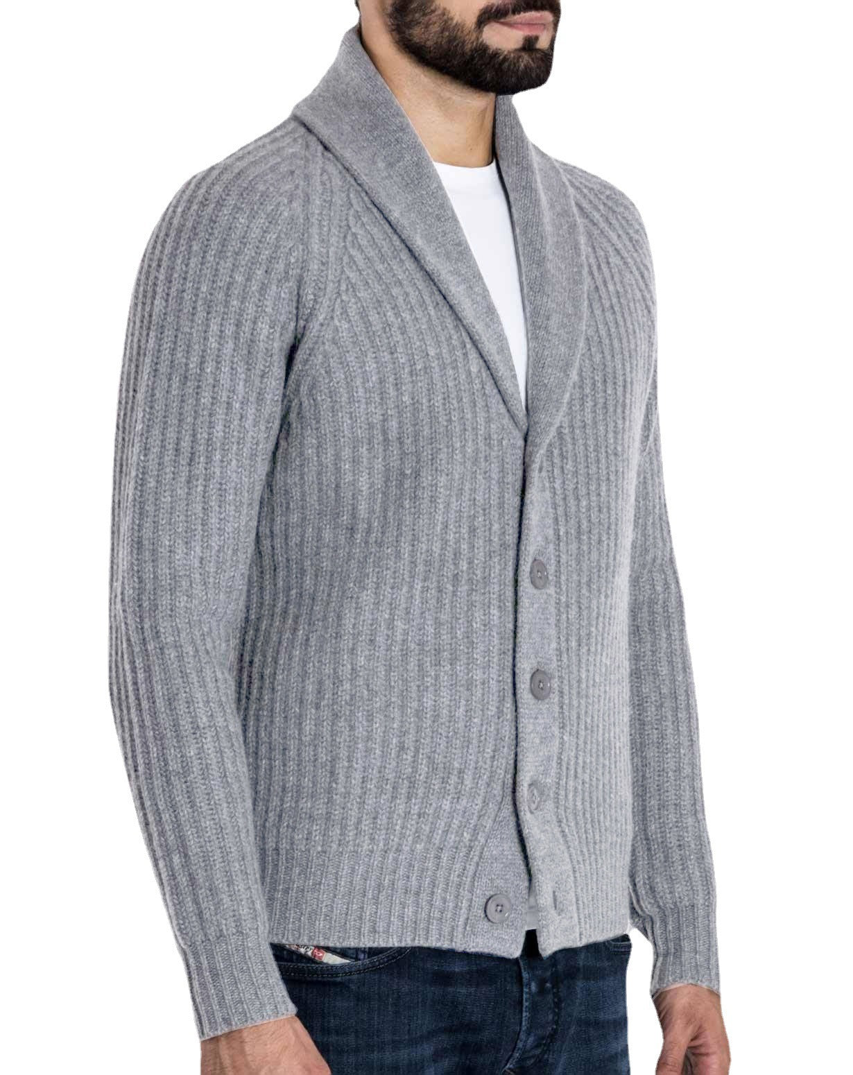 Herren Strickblazer Modern Rippdesign Elegante Optik