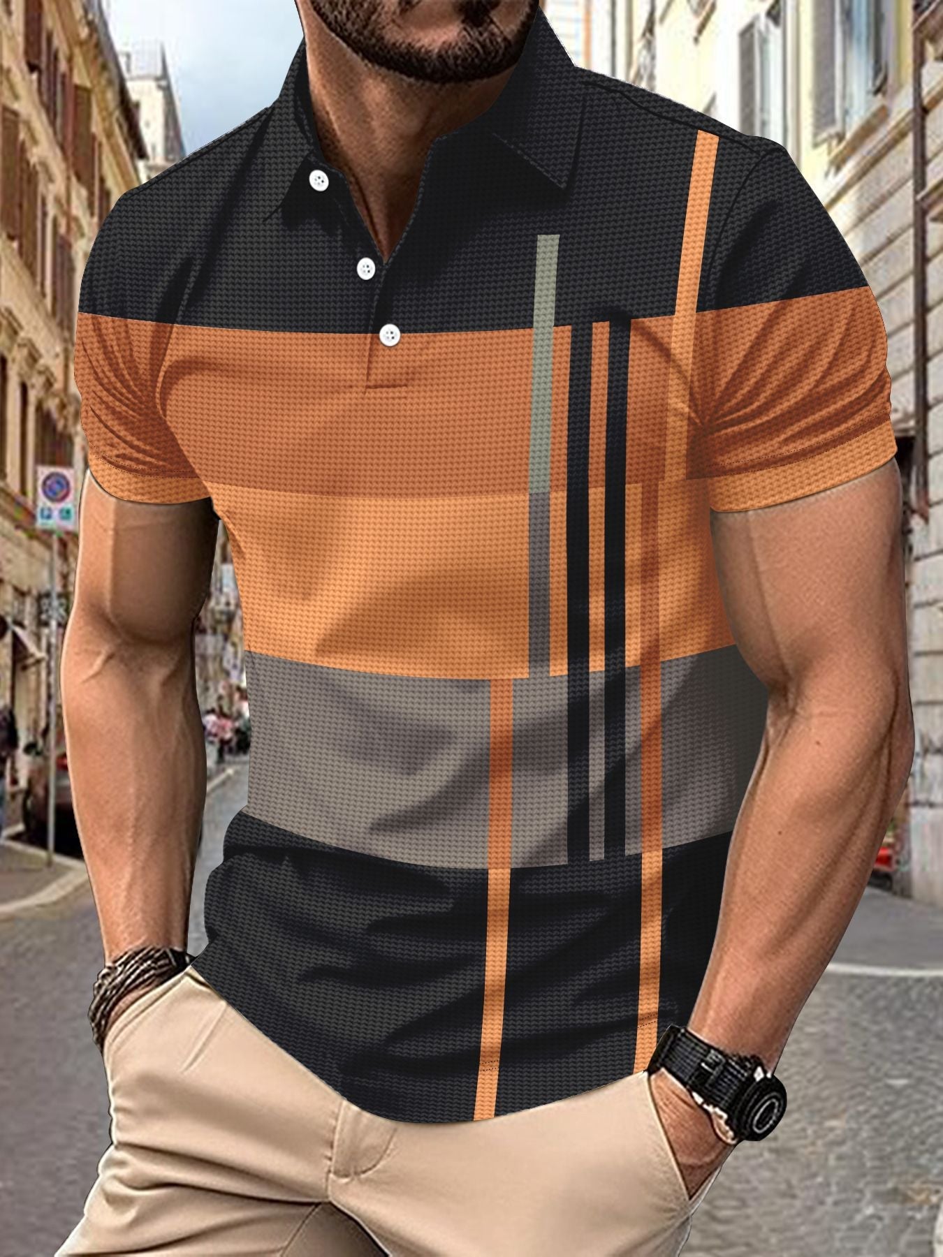 Herren Poloshirt Sportlich Piqué Qualität