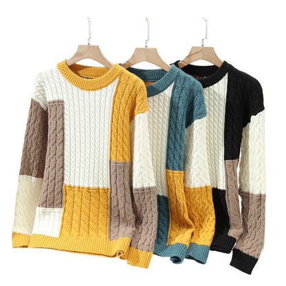 Herren Pullover Kabelstrick Modisch Stilvoll