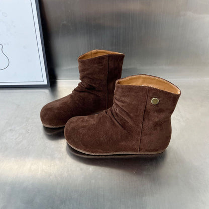 Damen Stiefel Wildleder Kuschelig Rutschfest