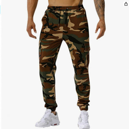 Herren Camo-Hose Militärstyle Cargo Bein Freesize