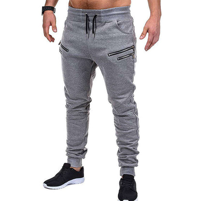 Herren Jogginghose Sportlich mit Reißverschluss Bequem