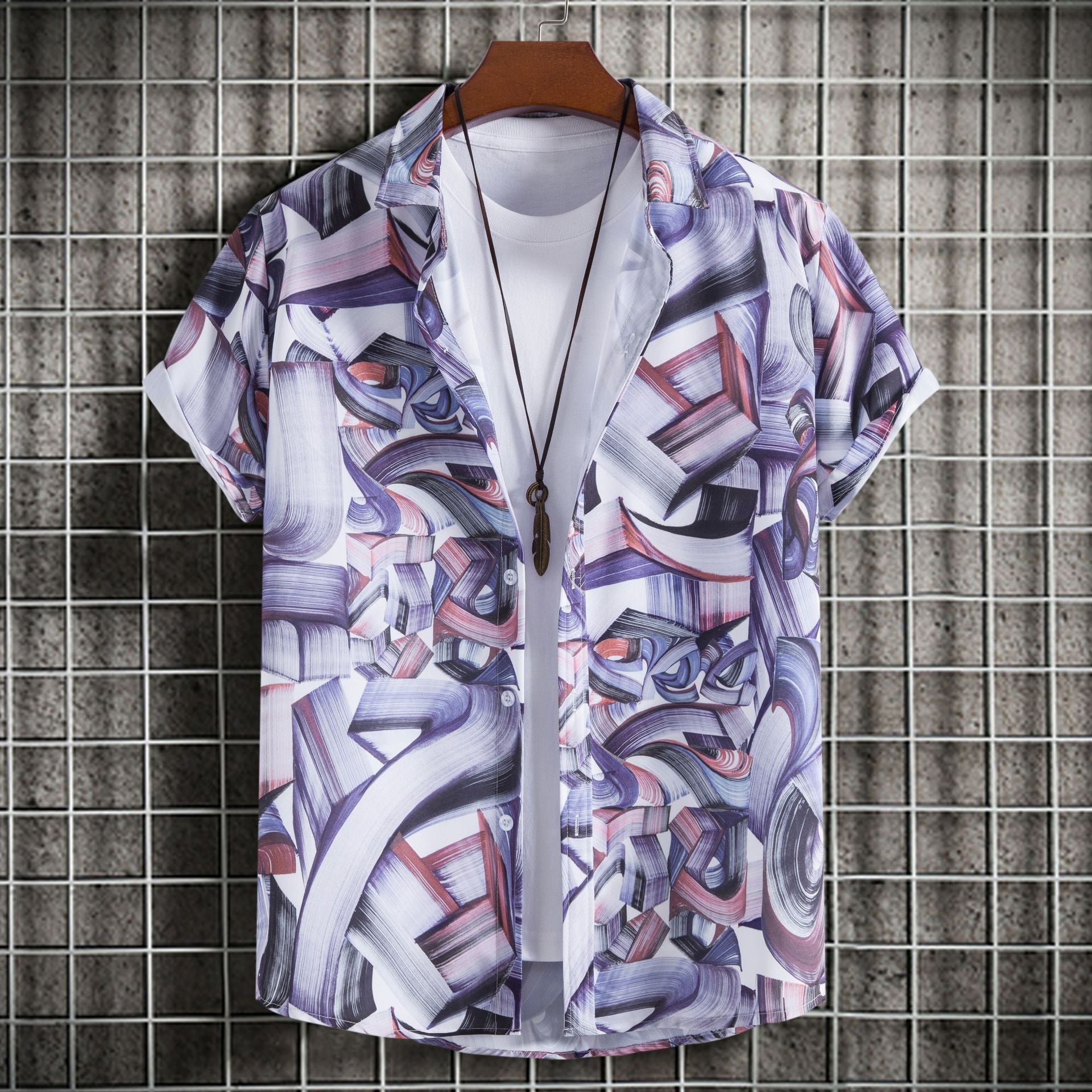Herren T-Shirt Kurzarm Berlin Grafik Design Modern - BerlinGlamour