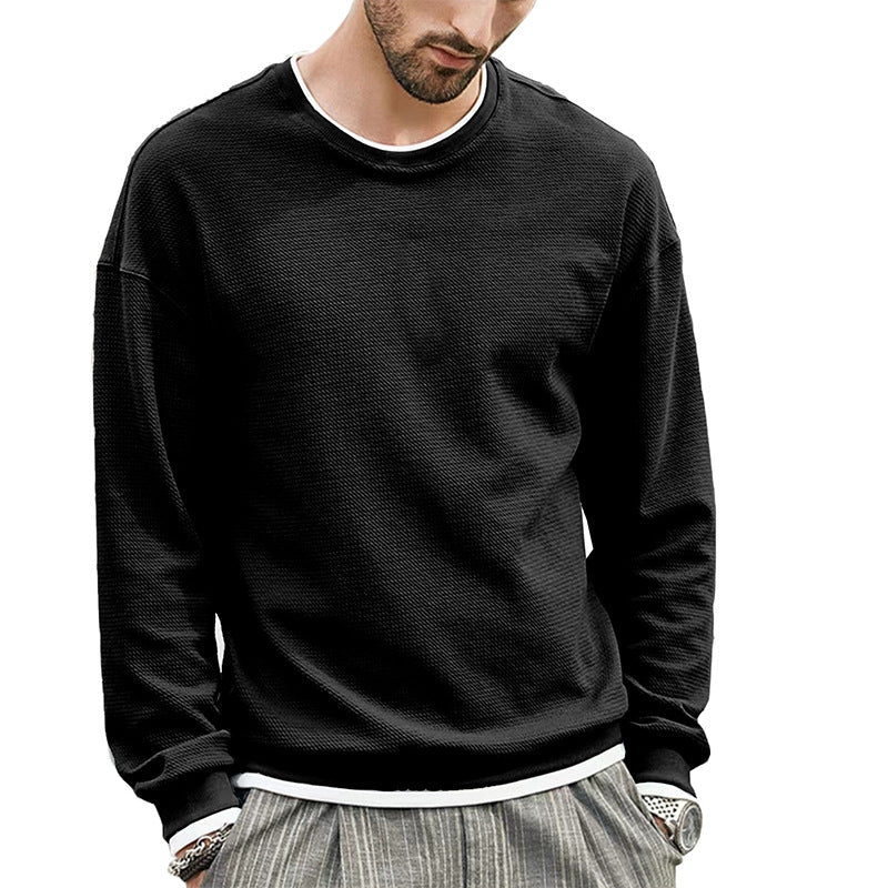 Herren Sweater Langarm Strukturiert Modern - BerlinGlamour