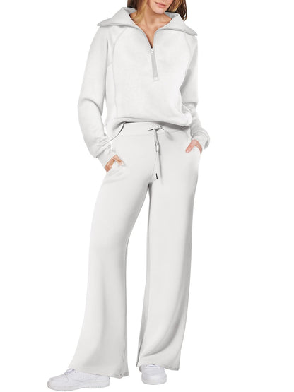 Damenschuhe sind nicht dabei, es ist ein Jogginganzug. 
Damen Jogginganzug Sportlich Bequem
