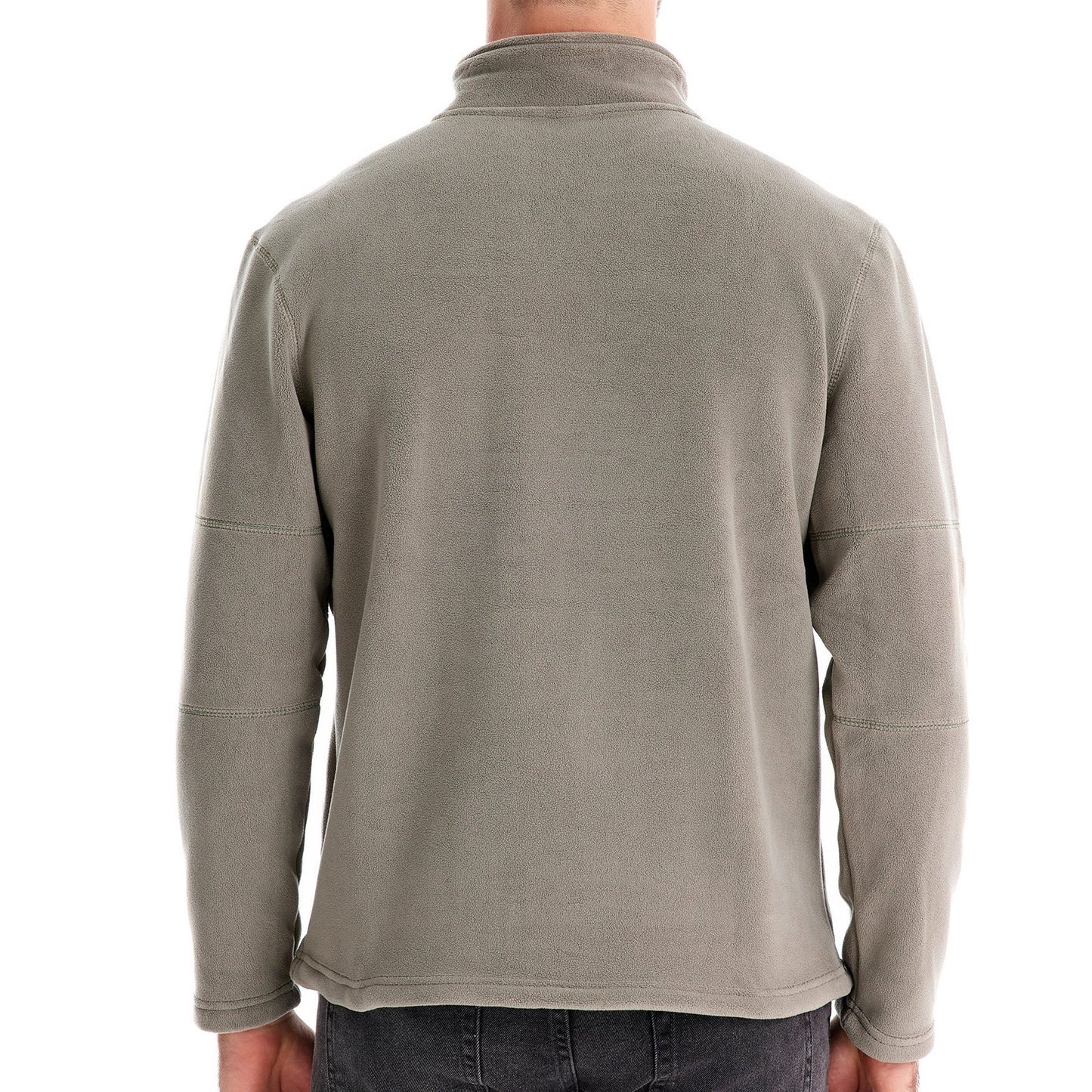 Herren Fleece Pullover Halbzipp Reißverschluss Warm