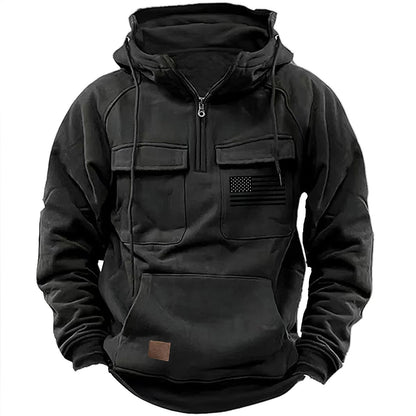 Herren Kapuzenpullover Funktionell Mit Taschen