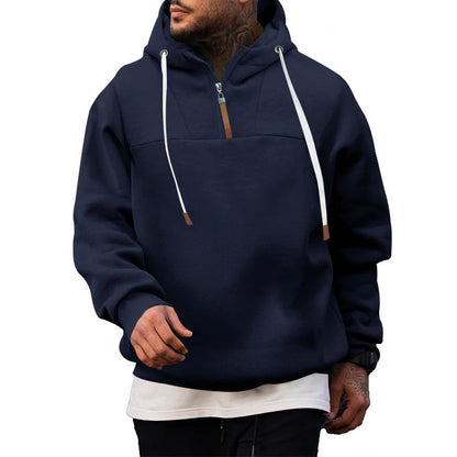 Herren Kapuzenpullover Lässig mit Reißverschluss und Struktur