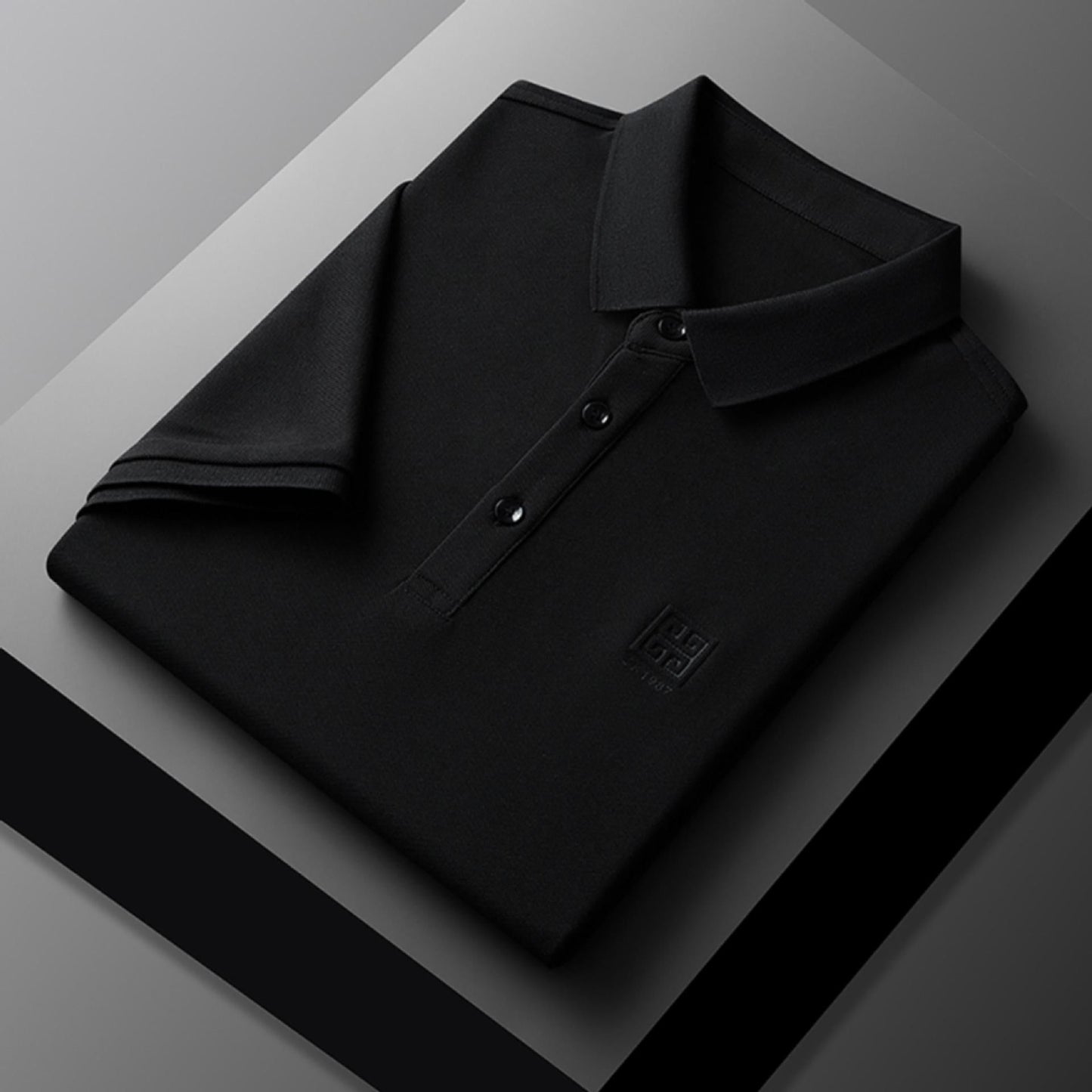 Herren Poloshirt Klassisch Elegantes Piqué-Shirt