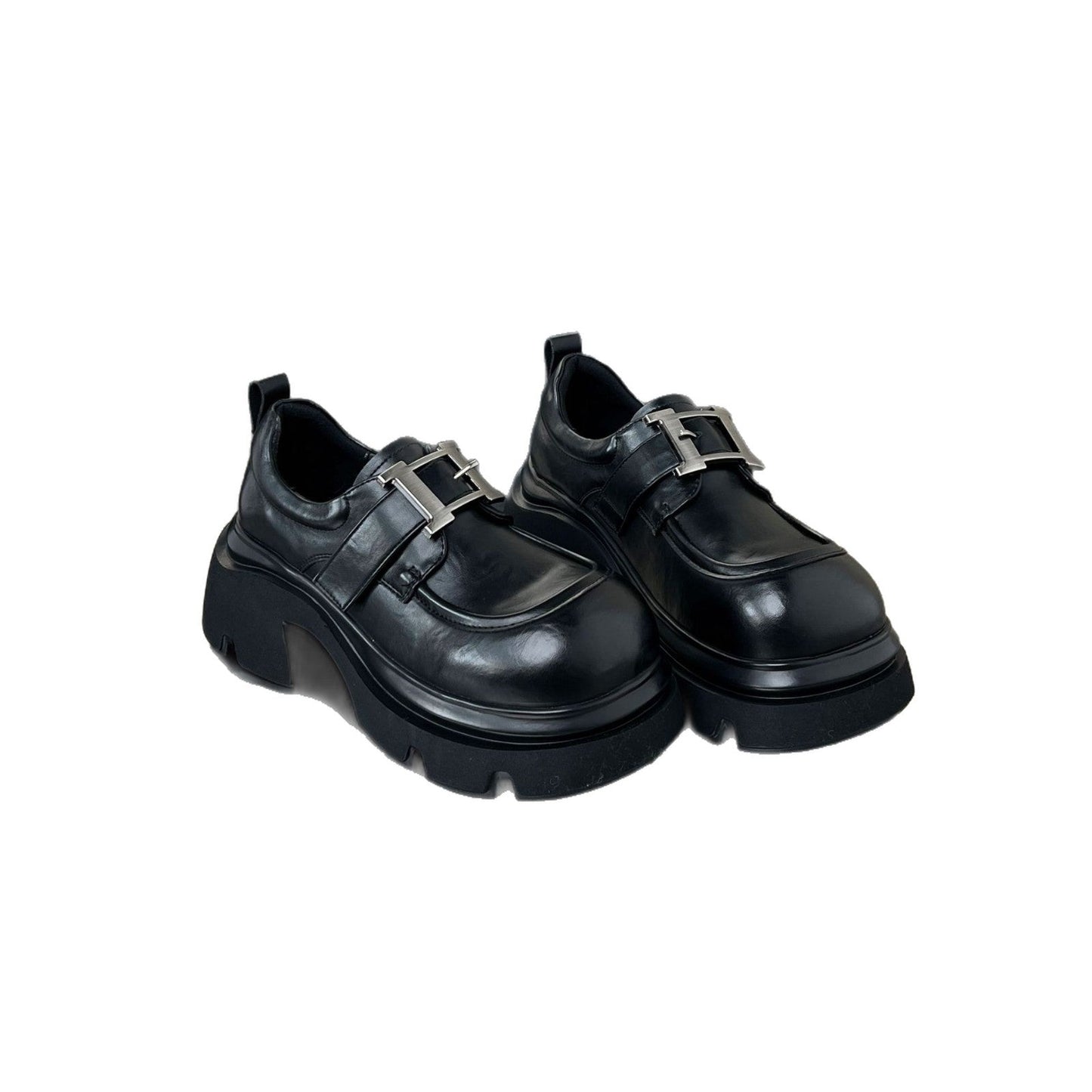 Damen Clogs Chunky mit Schnallen Dekoration Rutschfest