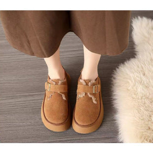 Weiche Damen Hausschuhe Veloursleder Bequem Warm
