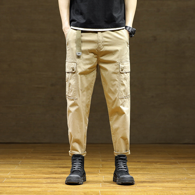 Herren Cargo-Hose Praktisch mit verstellbarem Bund und vielen Taschen