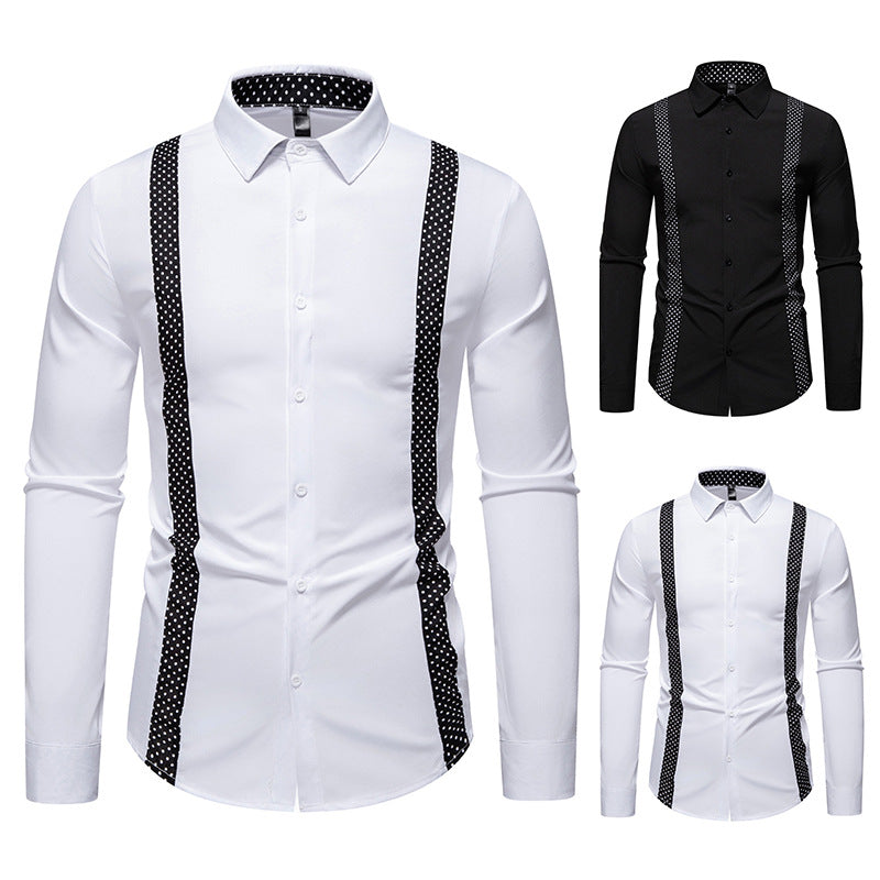 Herren Businesshemd Modern Schulterpolster Elegantes Design