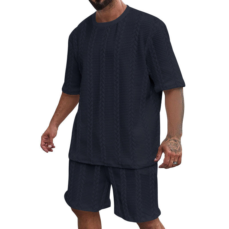 Herren Strickset Lässig Bequem Sommer