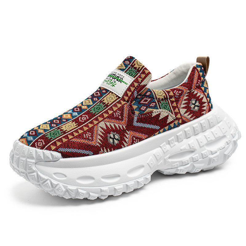 Damen Sneaker Slip-On atmungsaktiv Mode Schuhe Bequem